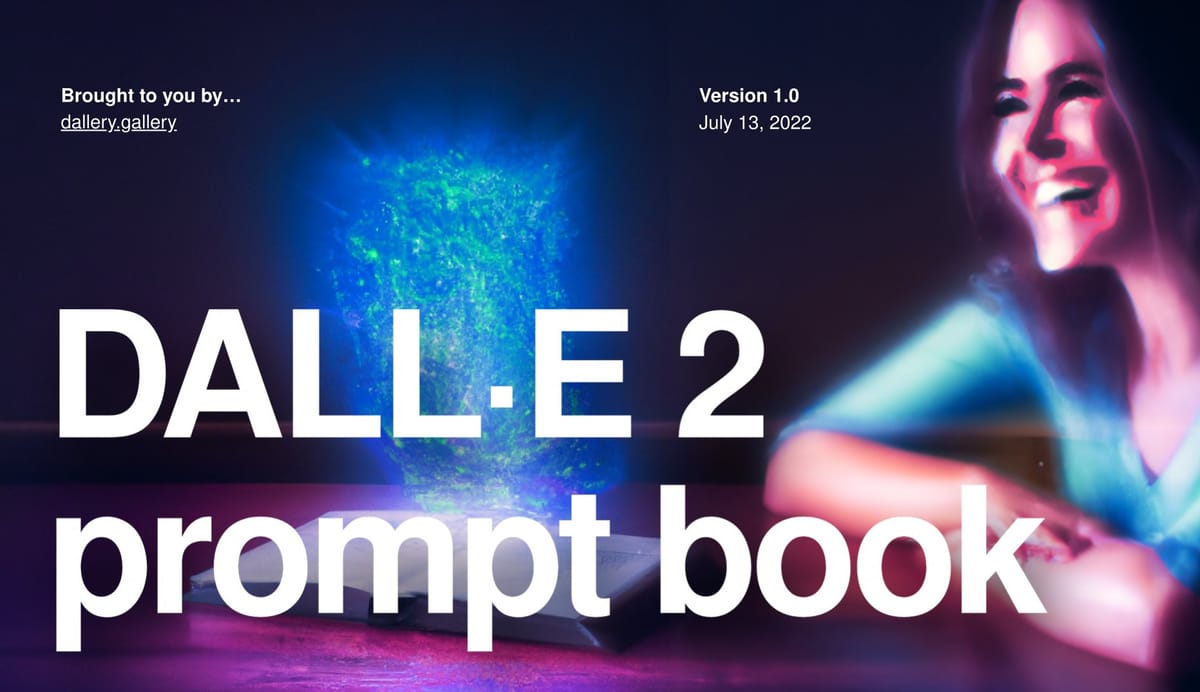 The DALL-E 2 Prompt Book Post feature image