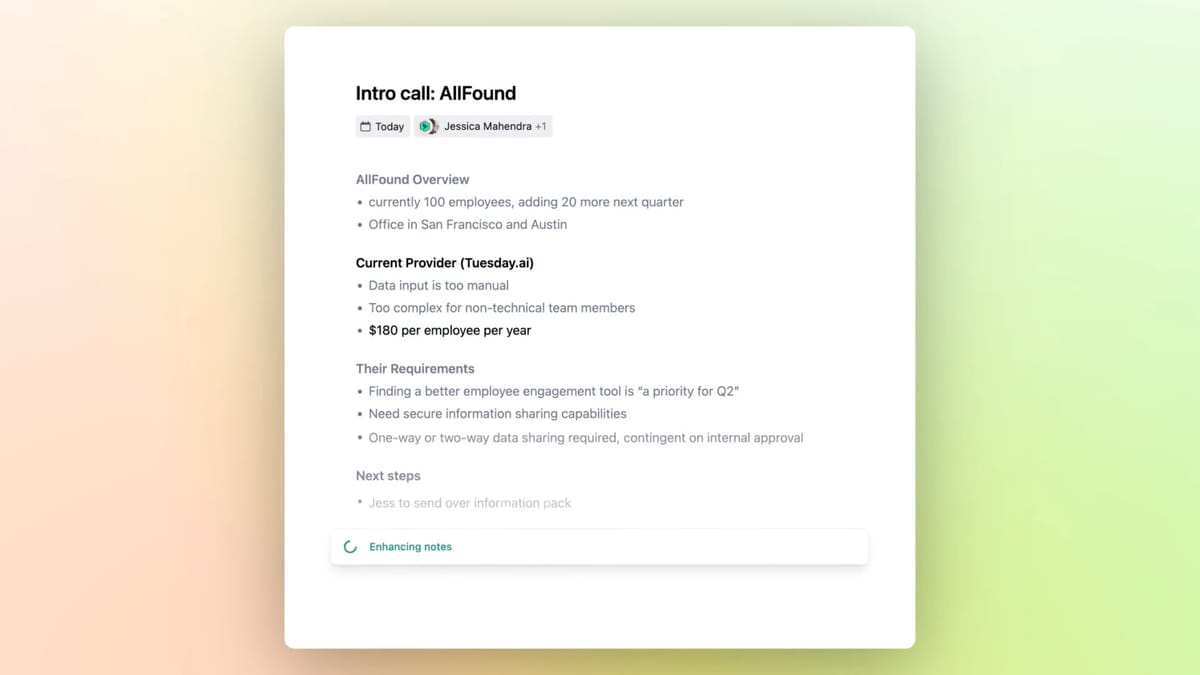 AI-powered notepad Granola secured $20M in Series A funding Post feature image