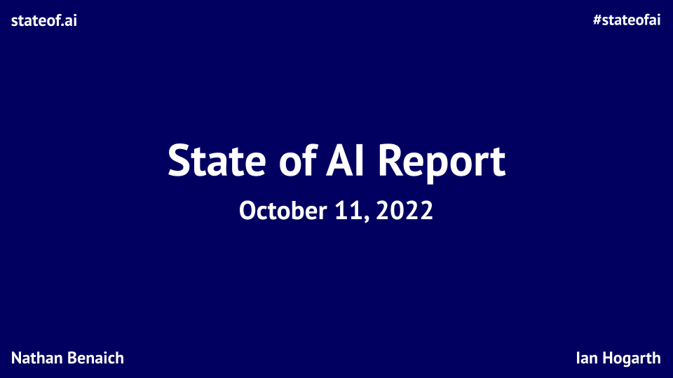 State of AI 2022 Report feature image